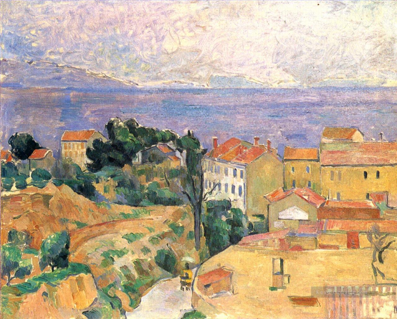 Ansicht von Estaque 2 Paul Cezanne Strand Ölgemälde